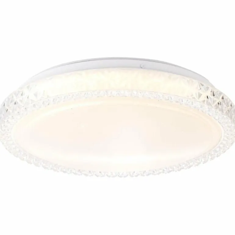 Plafonnier Brilliant Badria Blanc, 1 lumière