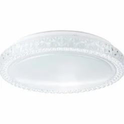 Plafonnier Brilliant Badria Blanc, 1 lumière