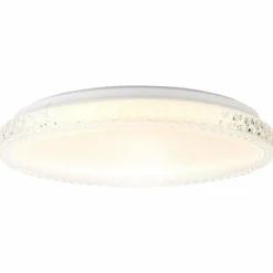 Plafonnier Brilliant Badria Blanc, 1 lumière