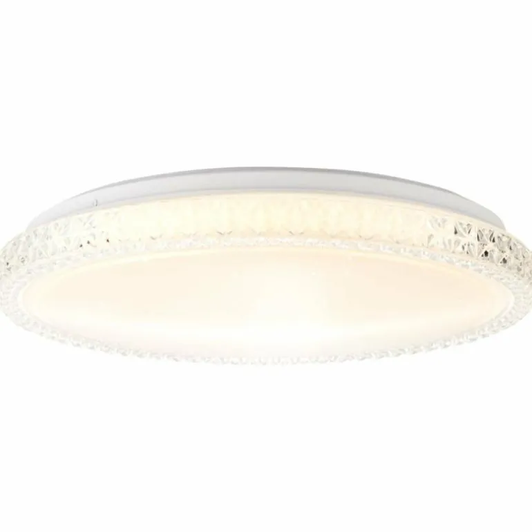 Plafonnier Brilliant Badria Blanc, 1 lumière