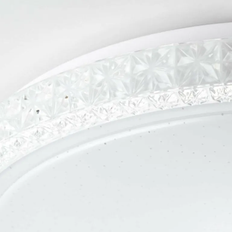 Plafonnier Brilliant Badria Blanc, 1 lumière