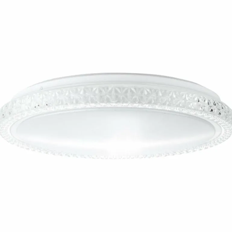 Plafonnier Brilliant Badria Blanc, 1 lumière