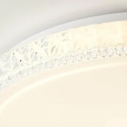 Plafonnier Brilliant Badria Blanc, 1 lumière