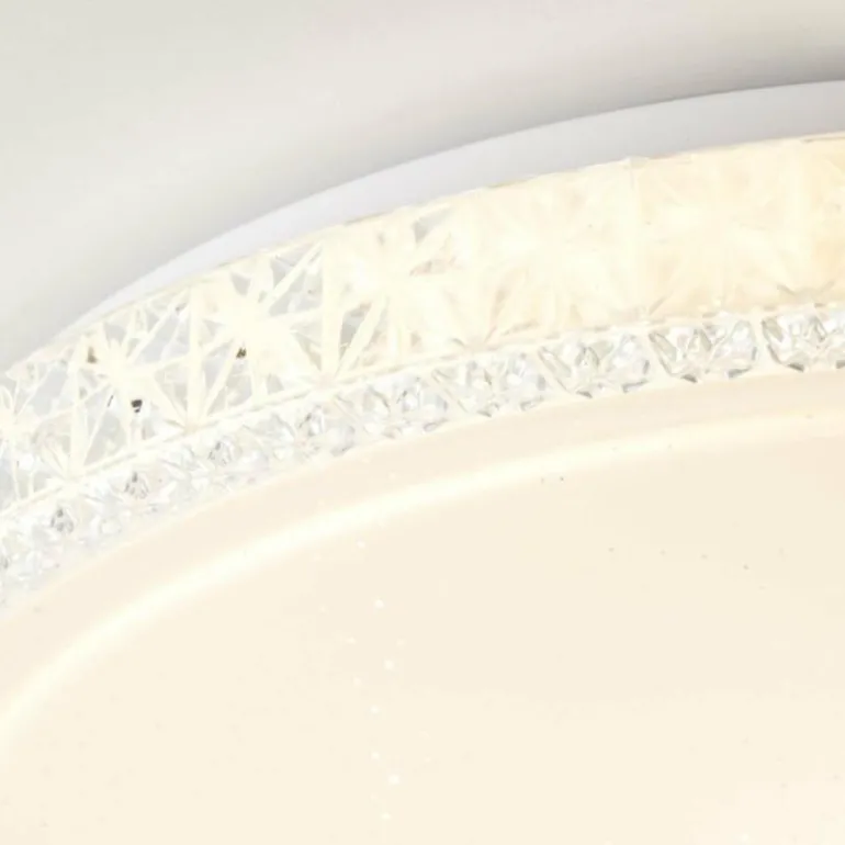 Plafonnier Brilliant Badria Blanc, 1 lumière