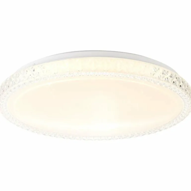 Plafonnier Brilliant Badria Blanc, 1 lumière