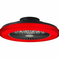 Plafonnier Brilliant Badria LED Noir, 1 lumière, Télécommandes