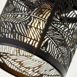 Plafonnier Brilliant Bano Noir, 2 lumières