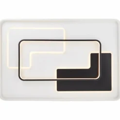 Plafonnier Brilliant Barden LED Noir, Blanc, 1 lumière, Télécommandes