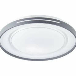 Plafonnier Brilliant Barty LED Gris, 1 lumière