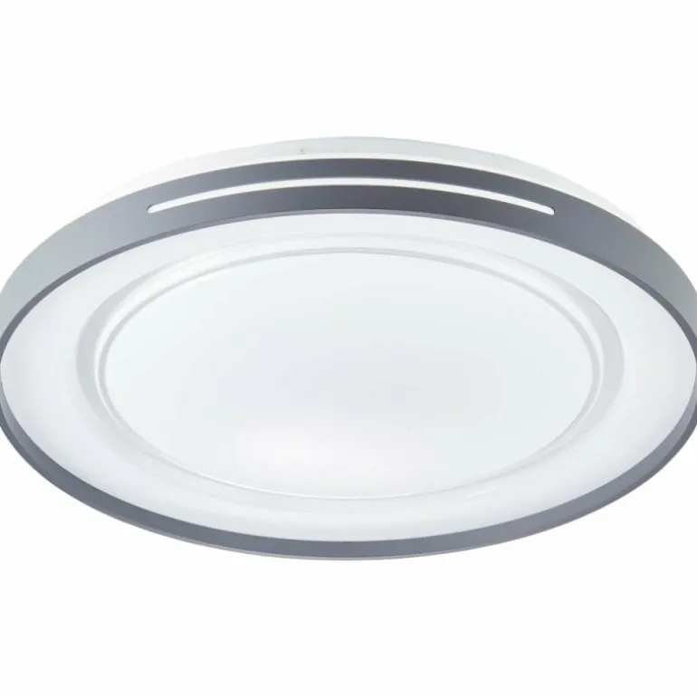 Plafonnier Brilliant Barty LED Gris, 1 lumière