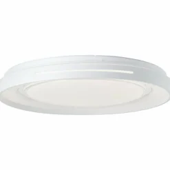 Plafonnier Brilliant Barty LED Chrome, Blanc, 1 lumière, Télécommandes