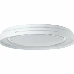 Plafonnier Brilliant Barty LED Chrome, Blanc, 1 lumière, Télécommandes