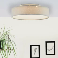 Plafonnier Brilliant Baska LED Blanc, 1 lumière