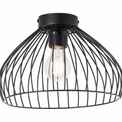 Plafonnier Brilliant Blacky Noir, 1 lumière