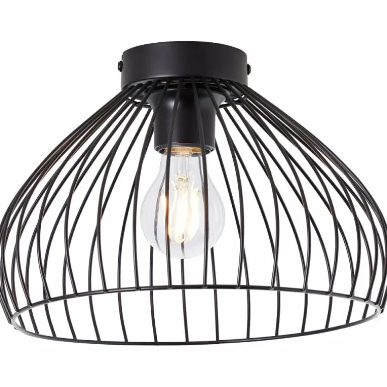 Plafonnier Brilliant Blacky Noir, 1 lumière