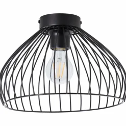 Plafonnier Brilliant Blacky Noir, 1 lumière