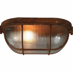 Plafonnier Brilliant Bobbi Rouille, 1 lumière