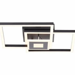 Plafonnier Brilliant Bray LED Noir, Blanc, 1 lumière