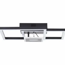 Plafonnier Brilliant Bray LED Noir, Blanc, 1 lumière