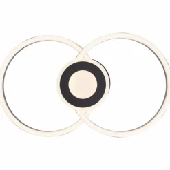 Plafonnier Brilliant Bray LED Noir, Blanc, 1 lumière