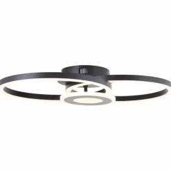 Plafonnier Brilliant Bray LED Noir, Blanc, 1 lumière