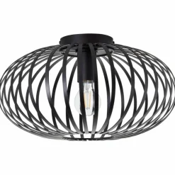 Plafonnier Brilliant Bremen Noir, 1 lumière