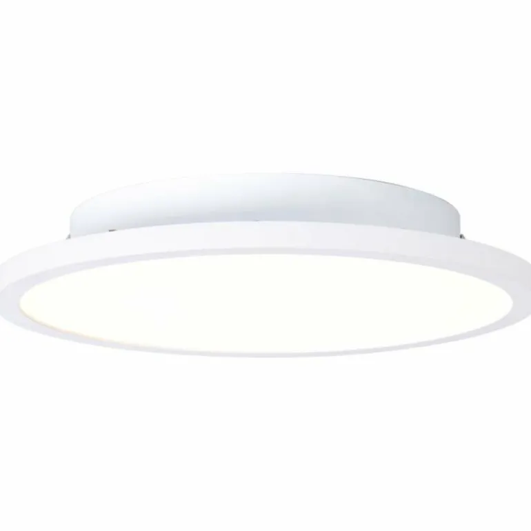 Plafonnier Brilliant Buffi LED Blanc, 1 lumière