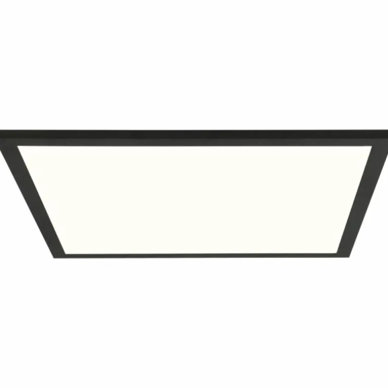 Plafonnier Brilliant Buffi LED Noir, 1 lumière