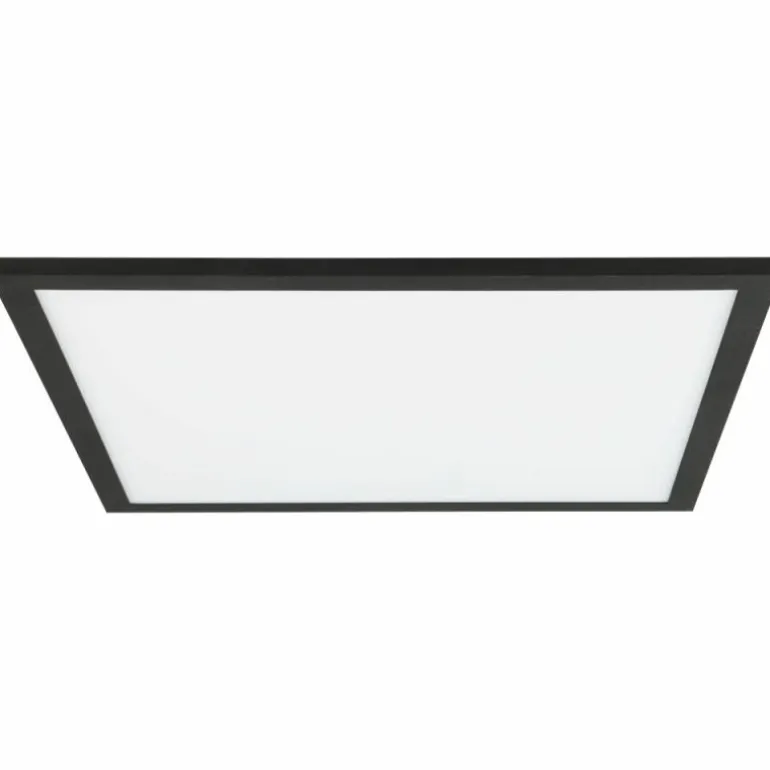 Plafonnier Brilliant Buffi LED Noir, 1 lumière