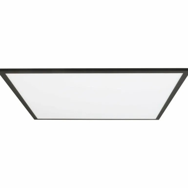 Plafonnier Brilliant Buffi LED Noir, 1 lumière
