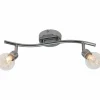 Plafonnier Brilliant BULB Chrome, 2 lumières