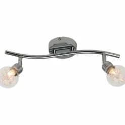 Plafonnier Brilliant BULB Chrome, 2 lumières
