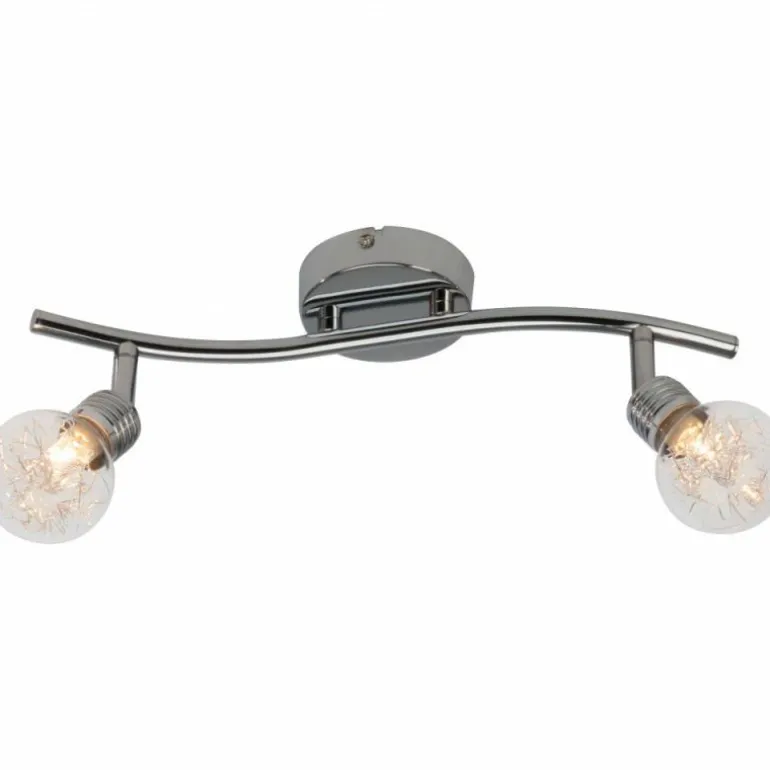 Plafonnier Brilliant BULB Chrome, 2 lumières