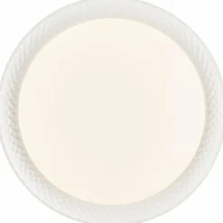 Plafonnier Brilliant Burlie LED Blanc, 1 lumière, Télécommandes, Changeur de couleurs