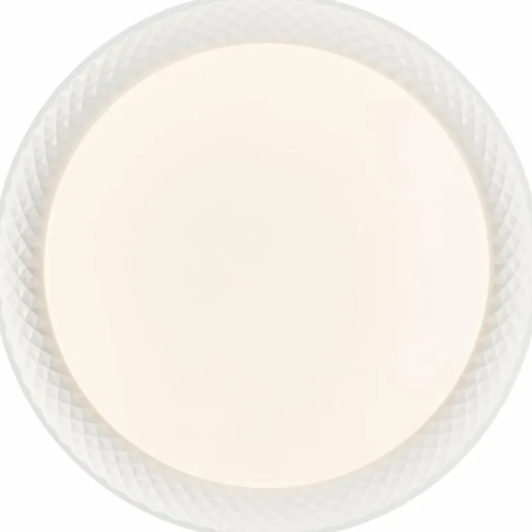 Plafonnier Brilliant Burlie LED Blanc, 1 lumière, Télécommandes, Changeur de couleurs