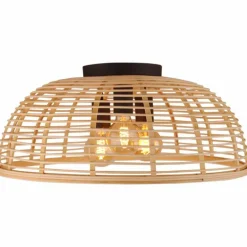 Plafonnier Brilliant Crosstown Bois foncé, Noir, 3 lumières