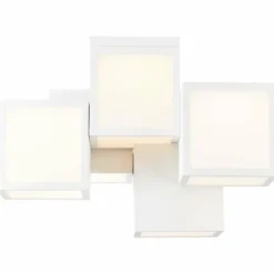 Plafonnier Brilliant Cubix LED Blanc, 1 lumière