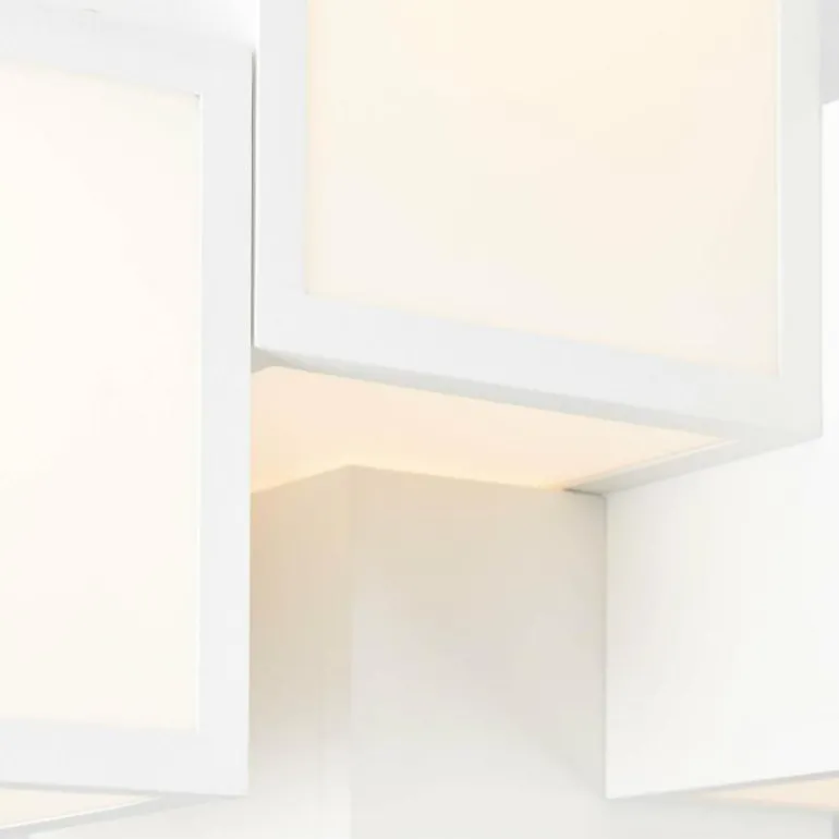 Plafonnier Brilliant Cubix LED Blanc, 1 lumière