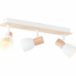 Plafonnier Brilliant Daintree Écru, Blanc, 3 lumières