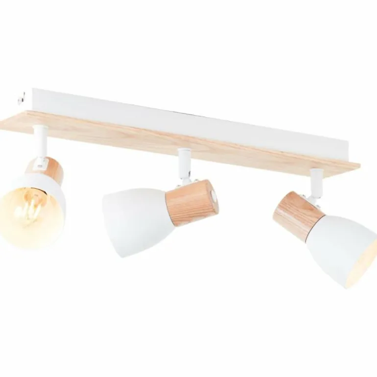 Plafonnier Brilliant Daintree Écru, Blanc, 3 lumières