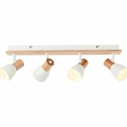 Plafonnier Brilliant Daintree Écru, Blanc, 4 lumières
