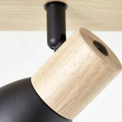 Plafonnier Brilliant Daintree Écru, Noir, 3 lumières