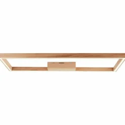 Plafonnier Brilliant Delgrosso LED Bois clair, 1 lumière