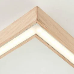 Plafonnier Brilliant Delgrosso LED Bois clair, 1 lumière