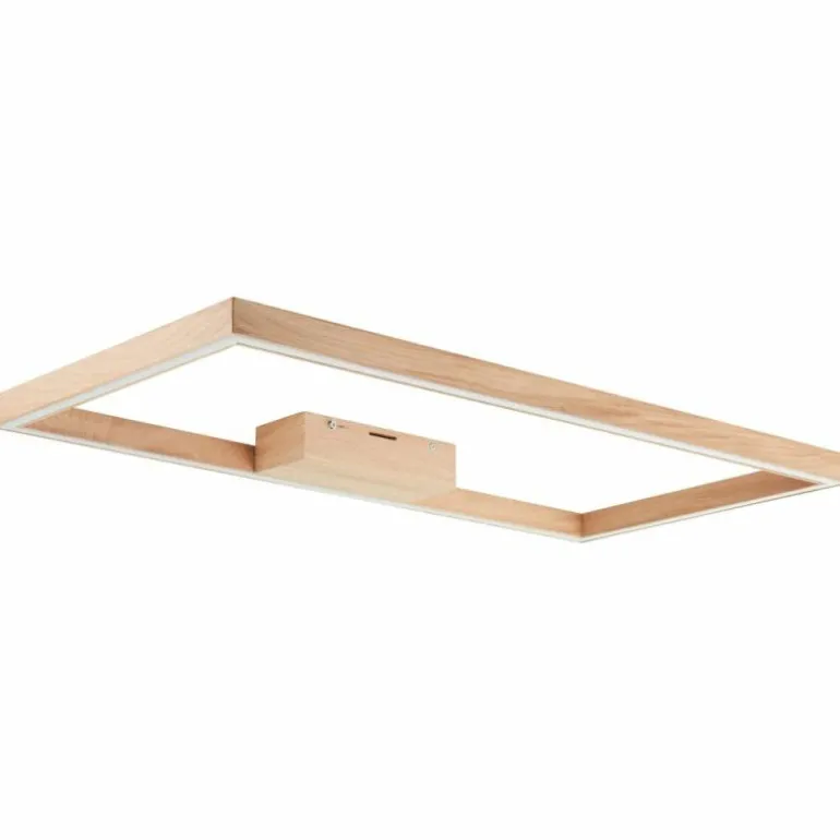 Plafonnier Brilliant Delgrosso LED Bois clair, 1 lumière
