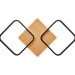 Plafonnier Brilliant Dennet LED Brun, Noir, 1 lumière