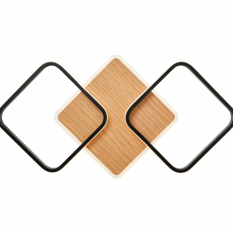 Plafonnier Brilliant Dennet LED Brun, Noir, 1 lumière