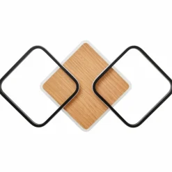 Plafonnier Brilliant Dennet LED Brun, Noir, 1 lumière