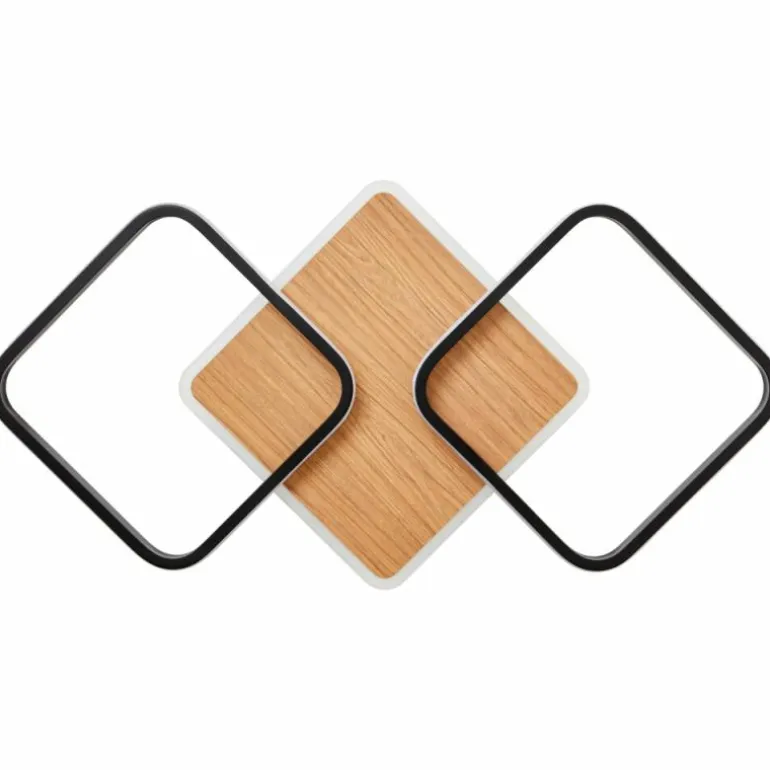 Plafonnier Brilliant Dennet LED Brun, Noir, 1 lumière