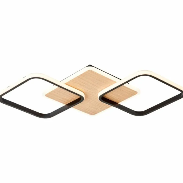 Plafonnier Brilliant Dennet LED Brun, Noir, 1 lumière